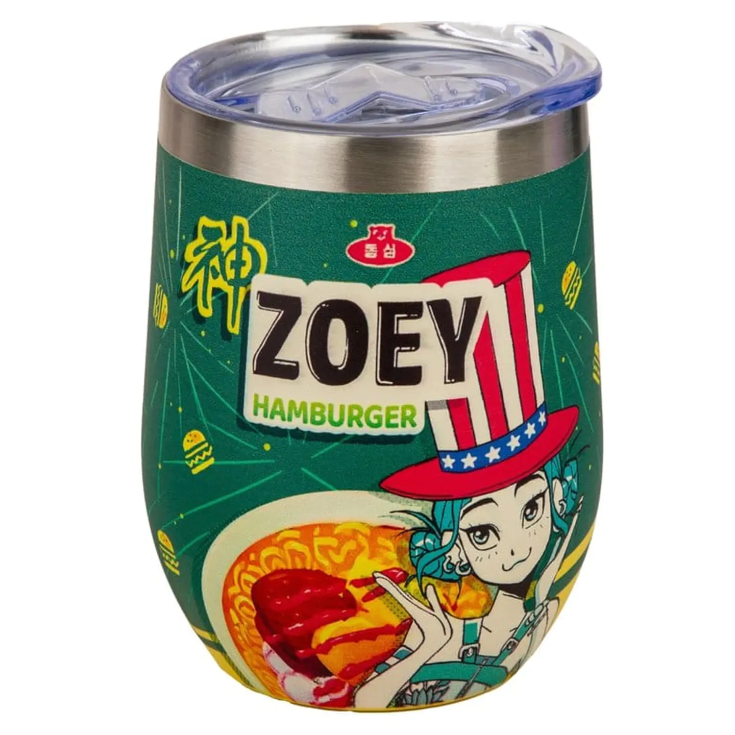 KPop Demon Hunters Zoey Hamburger Putna šalica fotografija proizvoda