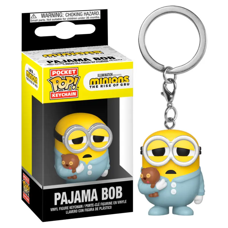 Minions II Pocket POP! Vinilni privjesak za ključeve Pidžama Bob 4 cm fotografija proizvoda