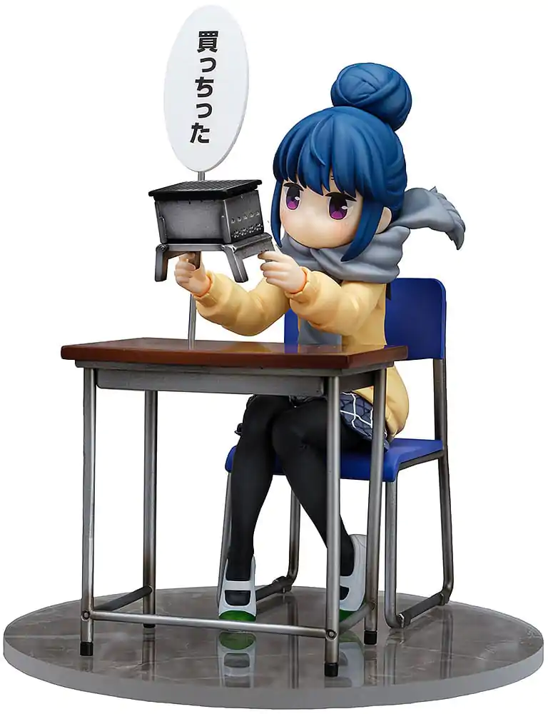 Laid-Back Camp PVC Kip 1/7 Rin Shima: Look What I Bought Ver. 14 cm fotografija proizvoda