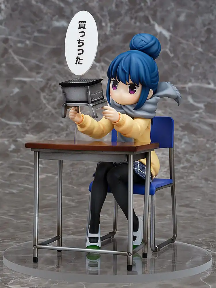 Laid-Back Camp PVC Kip 1/7 Rin Shima: Look What I Bought Ver. 14 cm fotografija proizvoda