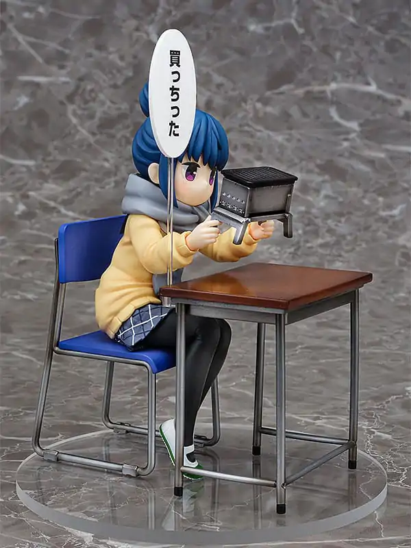 Laid-Back Camp PVC Kip 1/7 Rin Shima: Look What I Bought Ver. 14 cm fotografija proizvoda