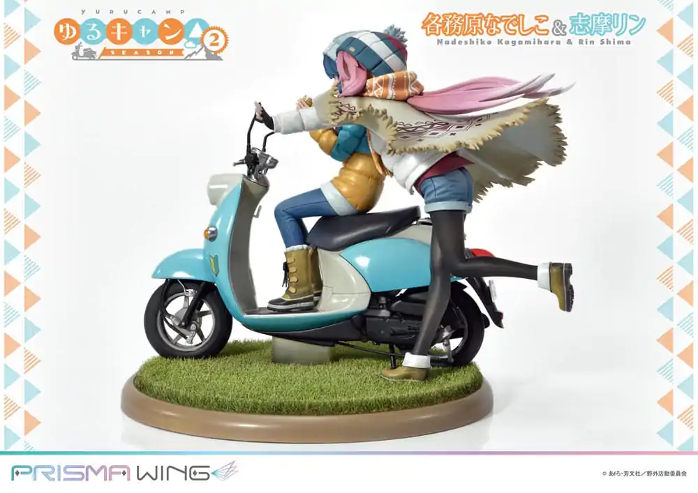 Laid-Back Camp Prisma Wing PVC Kip 1/7 Nadeshiko Kagamihara & Rin Shima 24 cm fotografija proizvoda