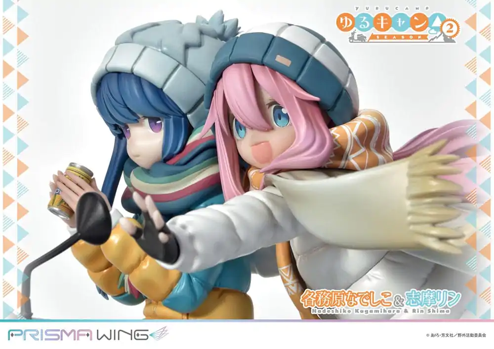 Laid-Back Camp Prisma Wing PVC Kip 1/7 Nadeshiko Kagamihara & Rin Shima 24 cm fotografija proizvoda