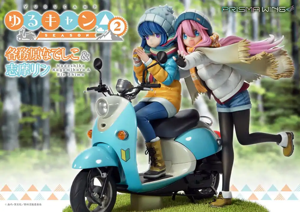 Laid-Back Camp Prisma Wing PVC Kip 1/7 Nadeshiko Kagamihara & Rin Shima 24 cm fotografija proizvoda