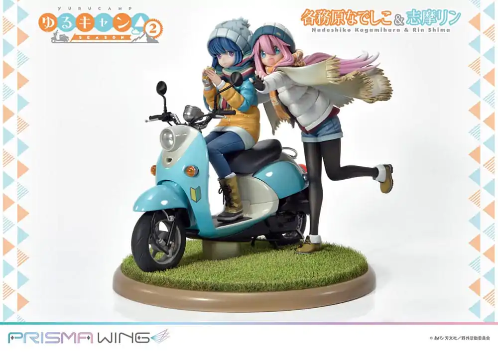 Laid-Back Camp Prisma Wing PVC Kip 1/7 Nadeshiko Kagamihara & Rin Shima 24 cm fotografija proizvoda