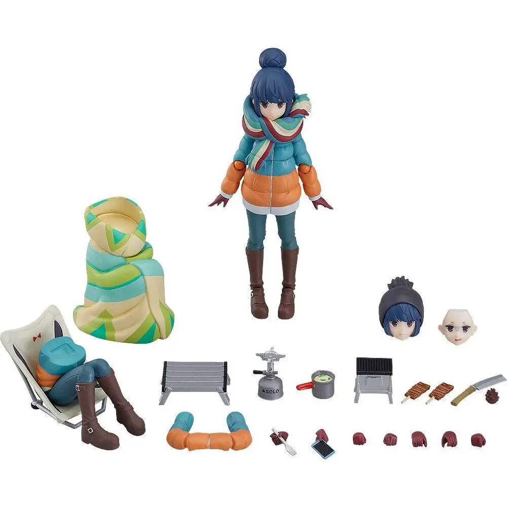 Laid-Back Camp Figma akcijska figura Rin Shima DX Edition 13 cm fotografija proizvoda