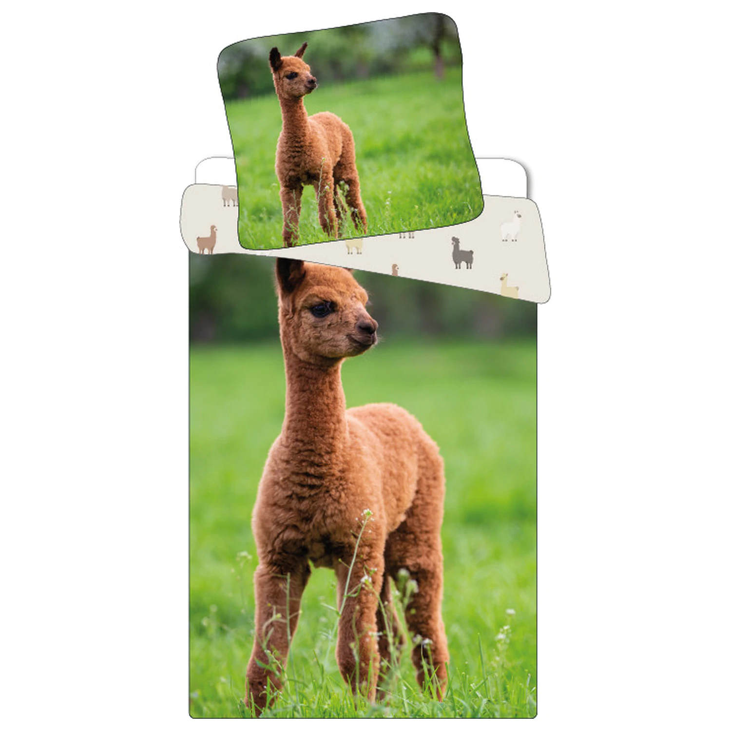 Llama Field dječja, predškolska navlaka za poplun fotografija proizvoda