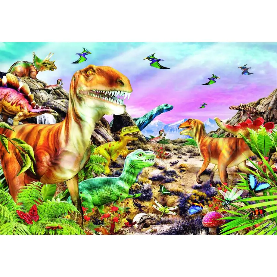 Puzzle Zemlja Dinosaura 104 kom fotografija proizvoda