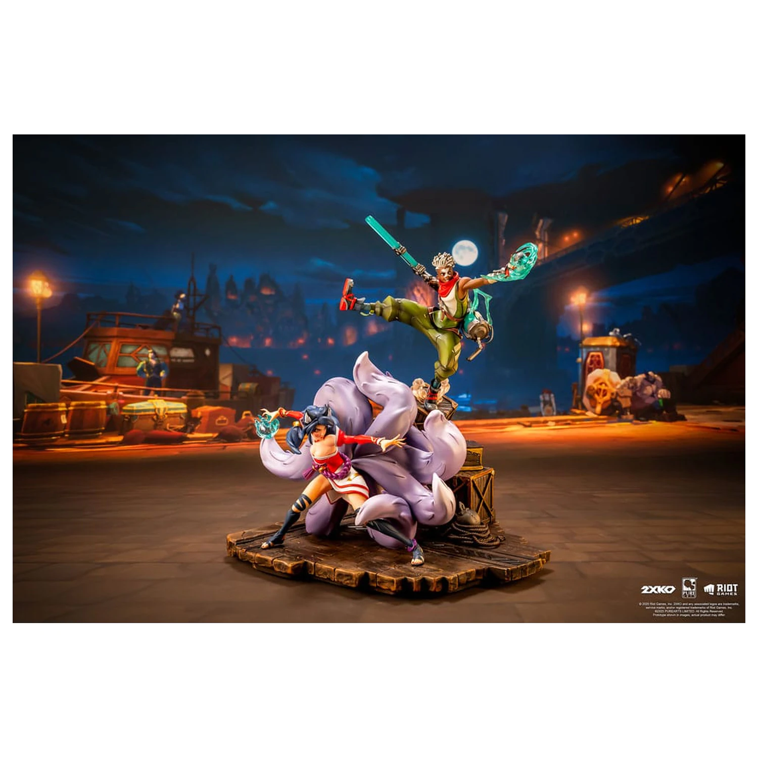 League of Legends Statua 1/10 2XKO Ekko & Ahri Diorama 30 cm fotografija proizvoda