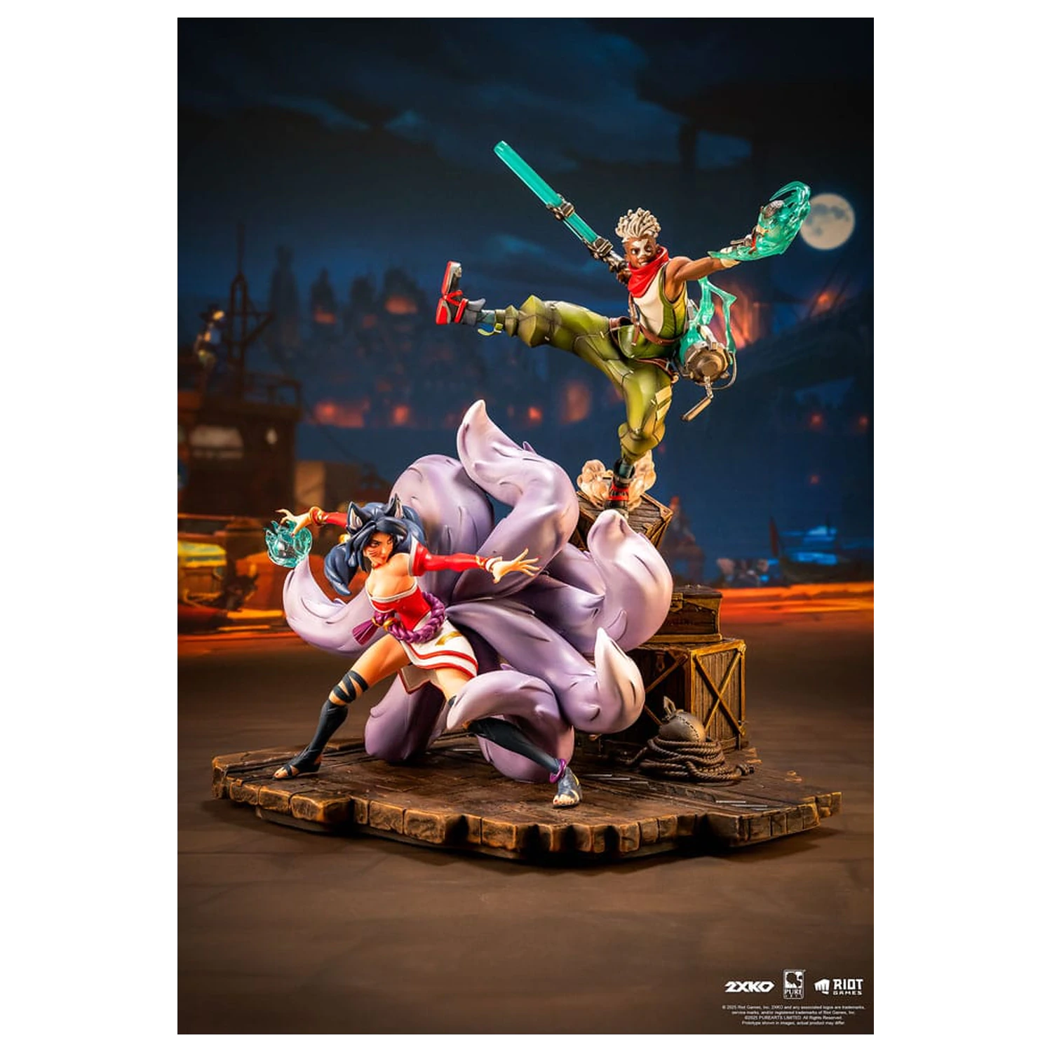League of Legends Statua 1/10 2XKO Ekko & Ahri Diorama 30 cm fotografija proizvoda