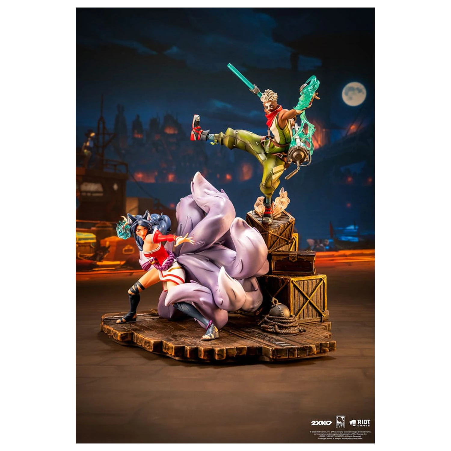 League of Legends Statua 1/10 2XKO Ekko & Ahri Diorama 30 cm fotografija proizvoda