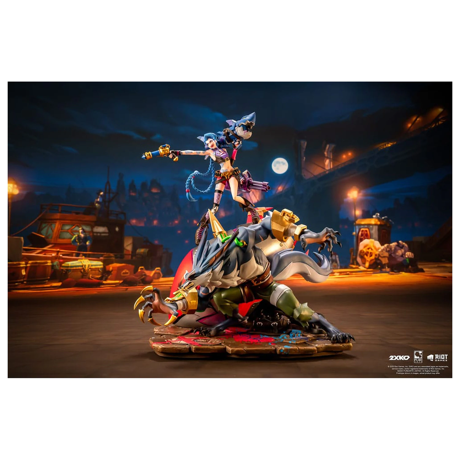League of Legends kip 1/10 2XKO Jinx & Warwick Diorama 37 cm fotografija proizvoda