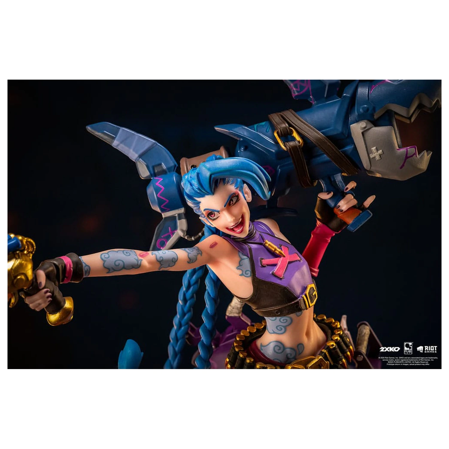 League of Legends kip 1/10 2XKO Jinx & Warwick Diorama 37 cm fotografija proizvoda