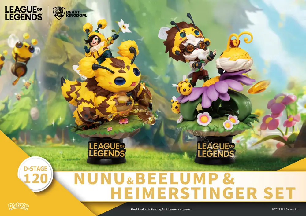 League of Legends D-Stage PVC Diorama Set Nunu &amp; Beelump &amp; Heimerstinger 16 cmLeague of Legends D-Stage PVC diorama set Nunu &amp; Beelump &amp; Heimerstinger 16 cm fotografija proizvoda