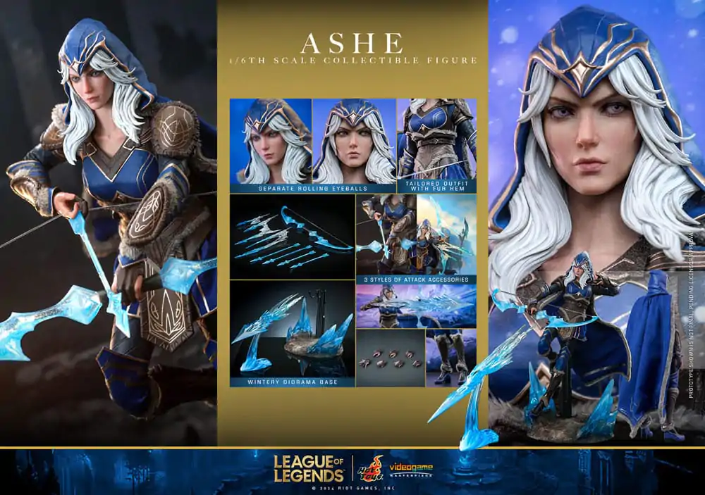 League of Legends Videoigra Masterpiece akcijska figura 1/6 Ashe 28 cm fotografija proizvoda