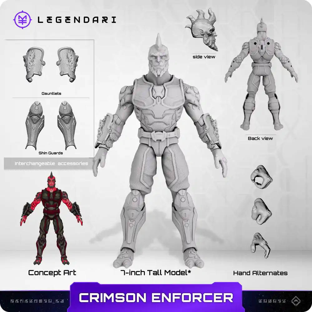 Legendarna akcijska figura 1/10 Crimson Enforcer 18 cm fotografija proizvoda