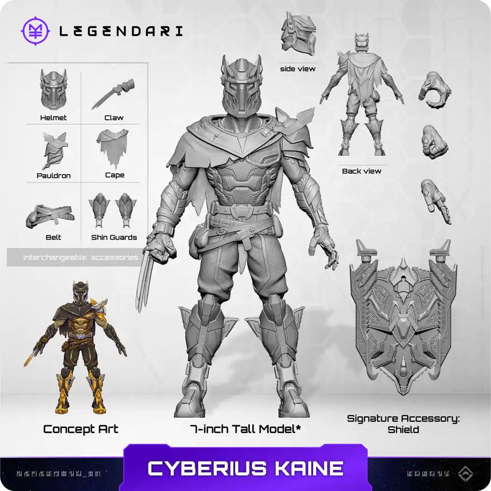 Legendarna akcijska figura 1/10 Cyberius Kaine 18 cm fotografija proizvoda