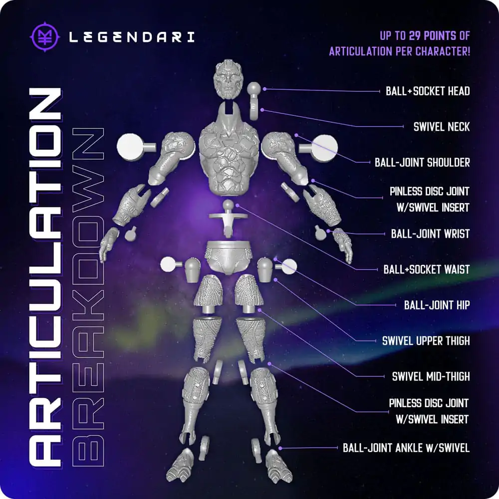 Legendarna akcijska figura 1/10 Epsylon 18 cm fotografija proizvoda