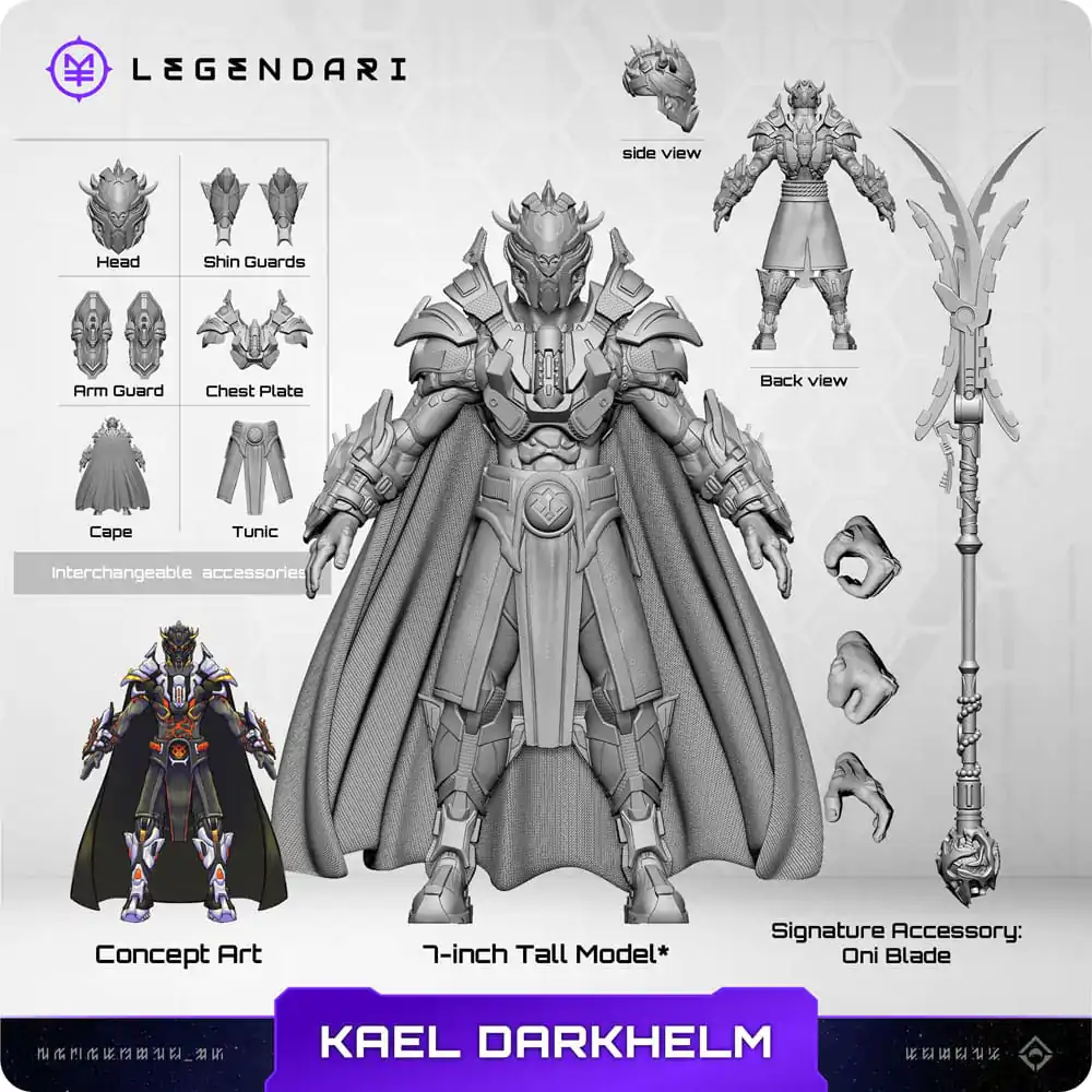 Legendari akcijska figura 1/10 Kael Darkhelm 18 cm fotografija proizvoda