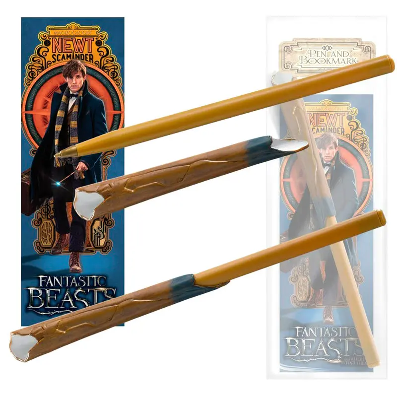 Fantastic Beasts Newt Scamander wand kemijska olovka i straničnik fotografija proizvoda