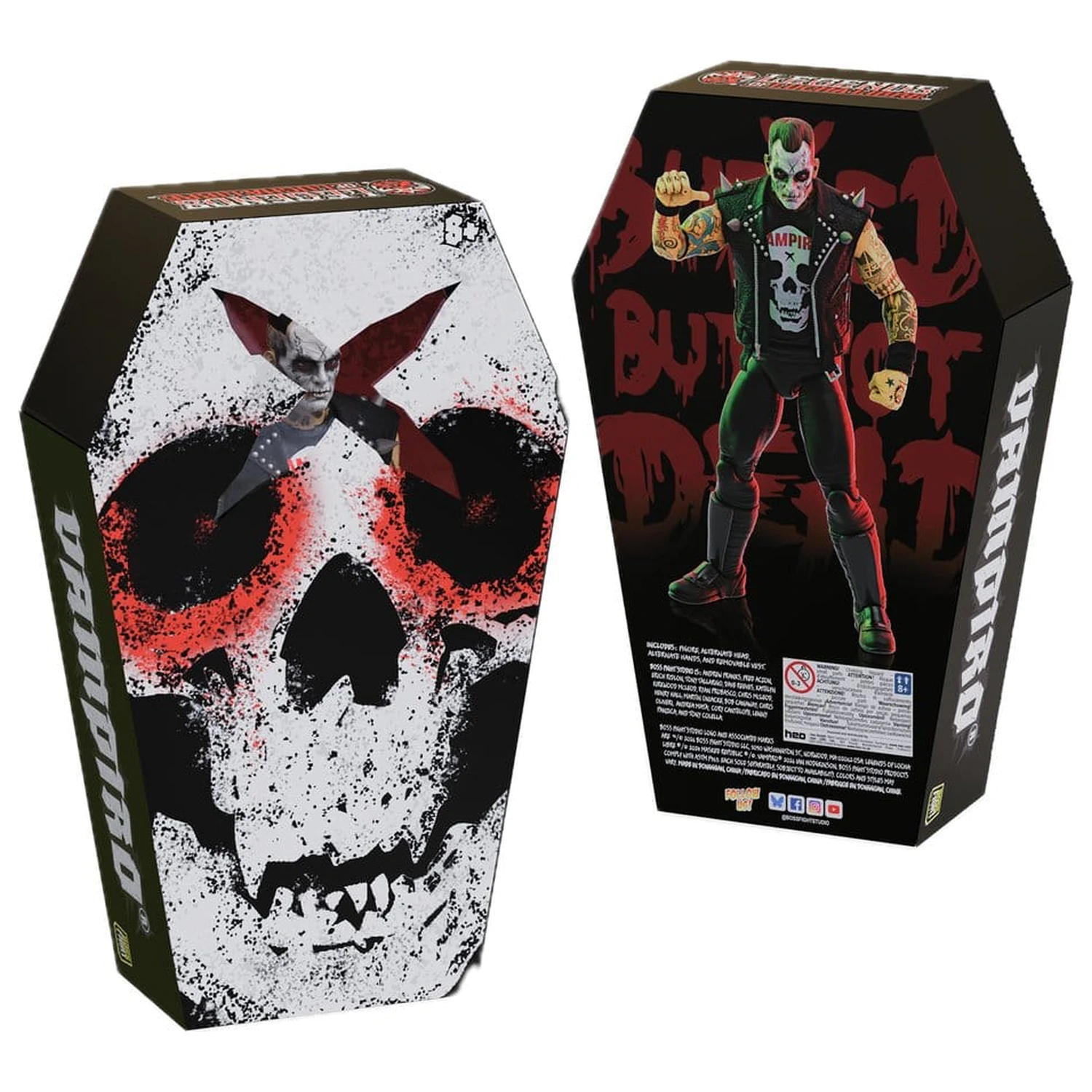 Legends of Lucha Libre Fanaticos akcijska figura Vampiro Coffin Box Resurrected 15 cm fotografija proizvoda