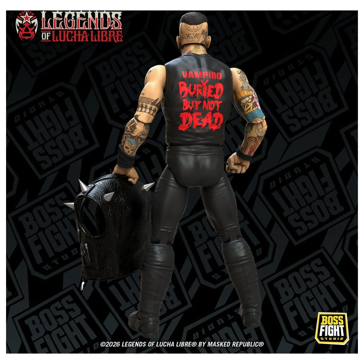 Legends of Lucha Libre Fanaticos akcijska figura Vampiro Coffin Box Resurrected 15 cm fotografija proizvoda