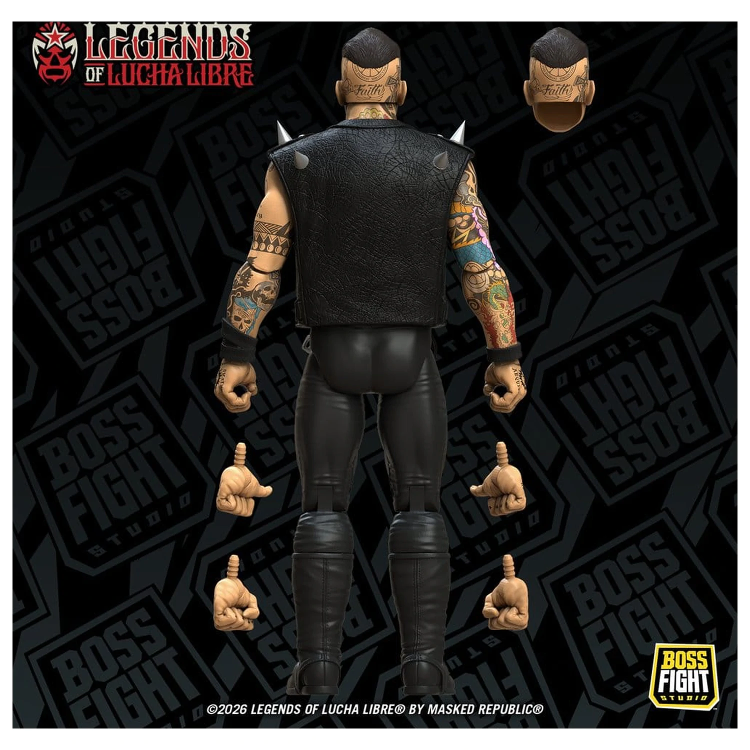 Legends of Lucha Libre Fanaticos akcijska figura Vampiro Coffin Box Resurrected 15 cm fotografija proizvoda