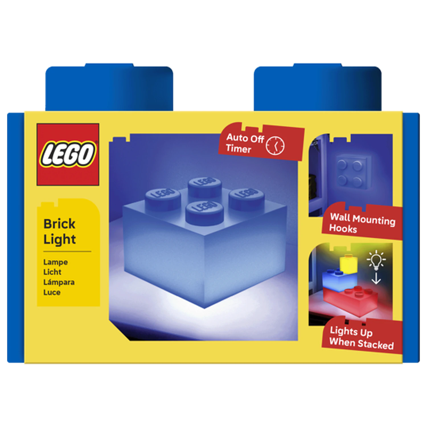 LEGO plava 2x2 svjetleća kocka fotografija proizvoda