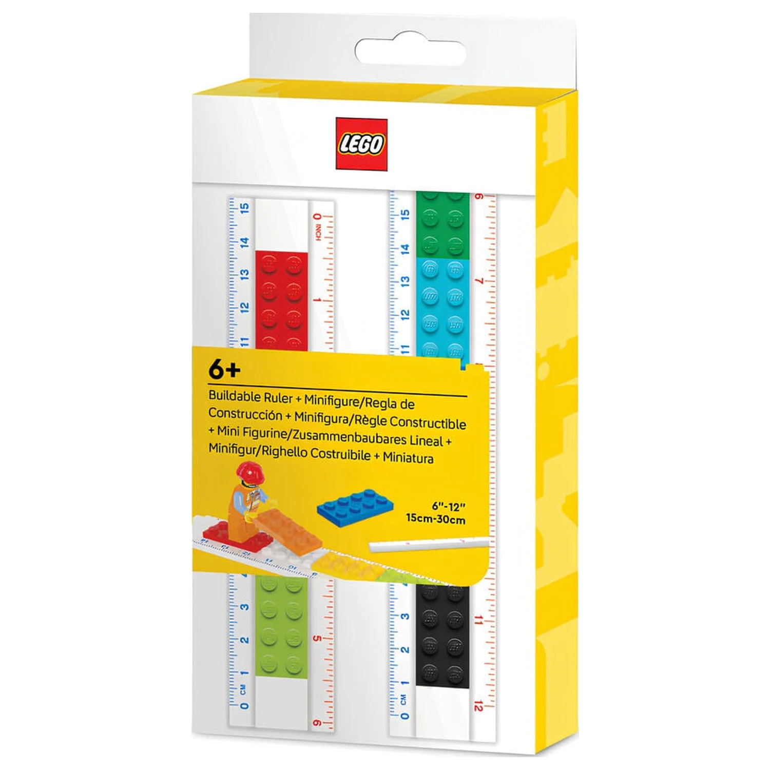 Lego Construction worker minifigure ravnalo fotografija proizvoda