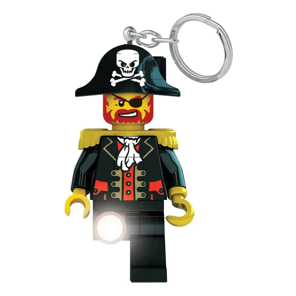 LEGO Iconic Svjetleći privjesak za ključeve Captain Brickbeard 8 cm fotografija proizvoda