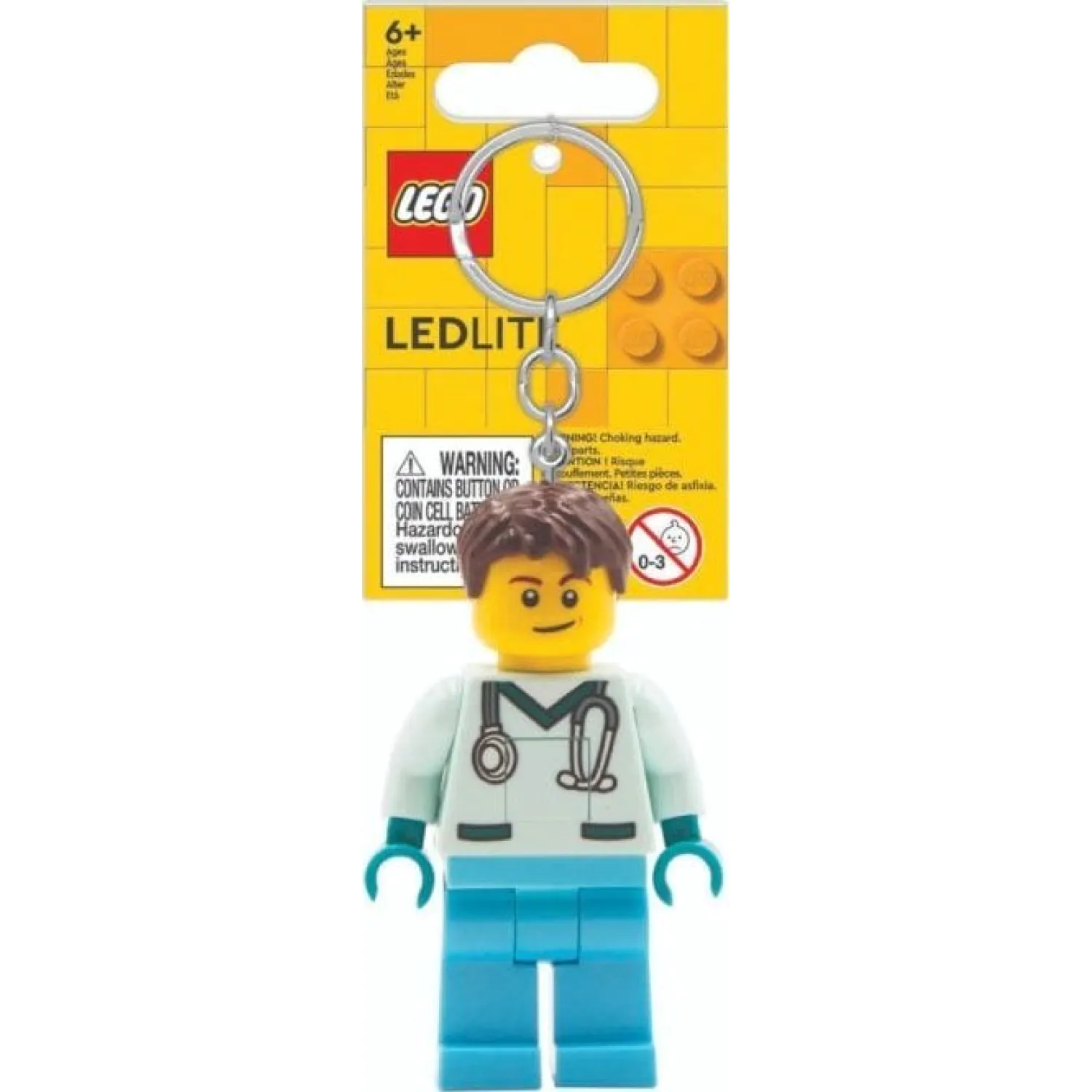 LEGO Minifigures Svjetleći privjesak za ključeve Doctor 8 cm fotografija proizvoda