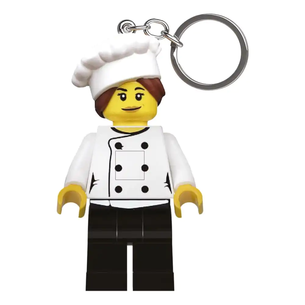 LEGO Minifigures Svjetleći privjesak za ključeve Gourmet Chef 8 cm fotografija proizvoda