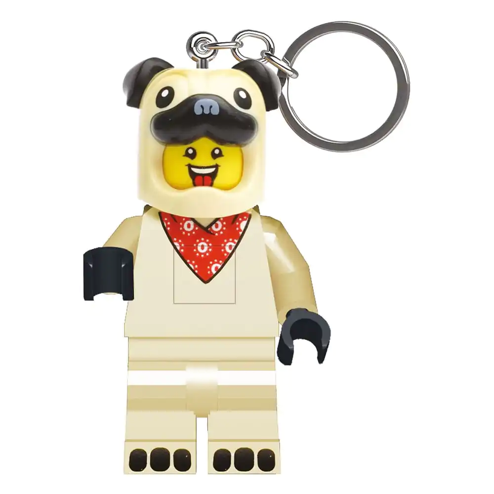 LEGO Minifigures Svjetleći Privezak za Ključeve Mops 8 cm fotografija proizvoda