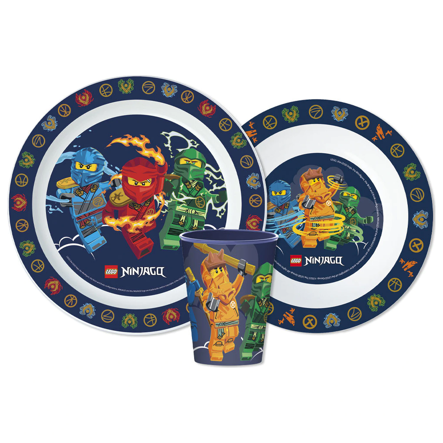 Lego Ninjago Elemental Set za jelo, mikro plastični set, s 260 ml šalicom fotografija proizvoda