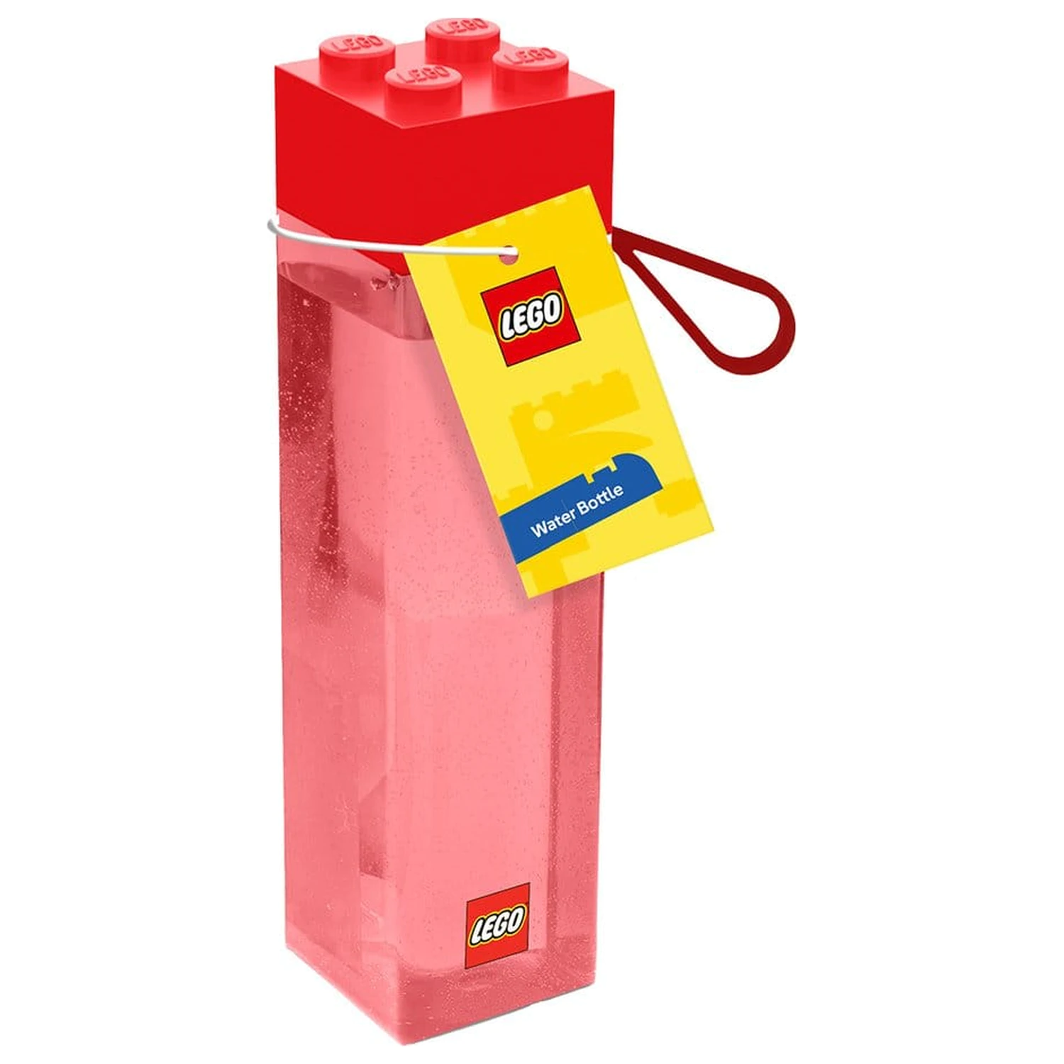 Lego plastična boca za vodu Red Brick fotografija proizvoda