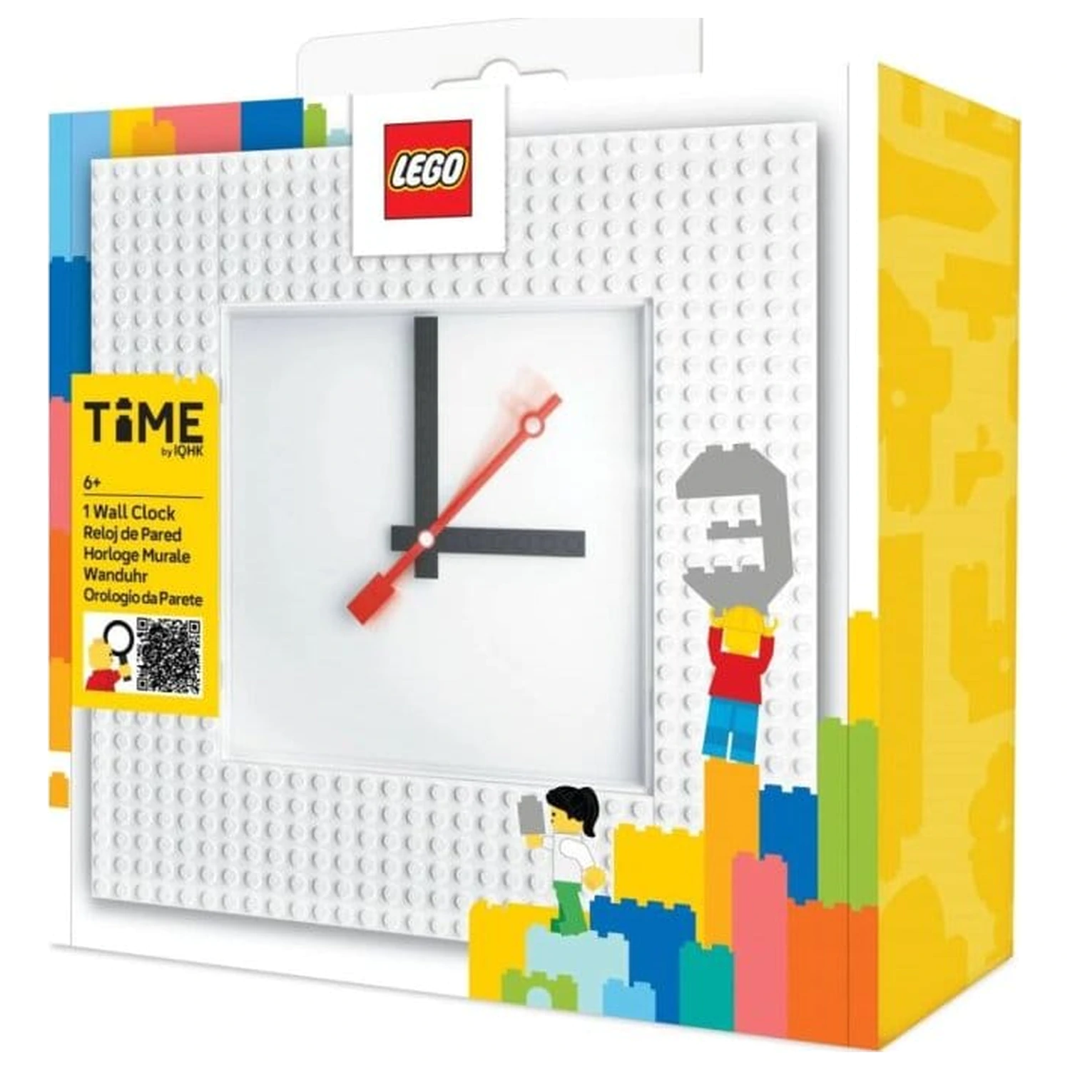 Lego zidni sat Time by IQHK White fotografija proizvoda