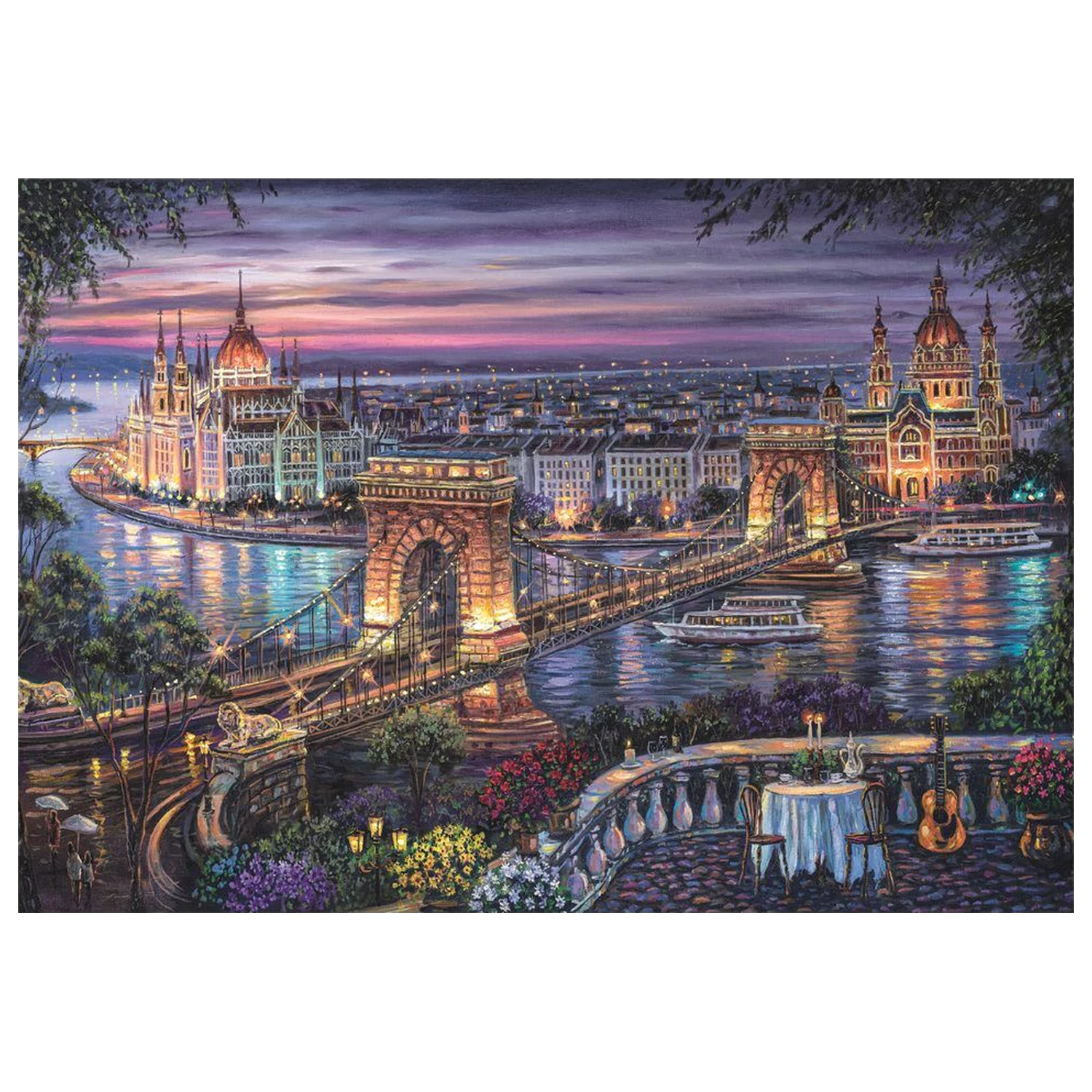 Lights Of The Danube puzzle 1000 komada fotografija proizvoda