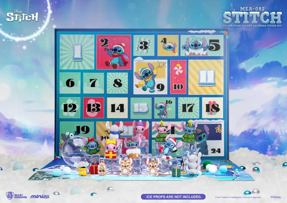 Lilo & Stitch Mini Egg Attack Advent Kalendar Stitch celebration set figura (Cookie) 10 cm fotografija proizvoda