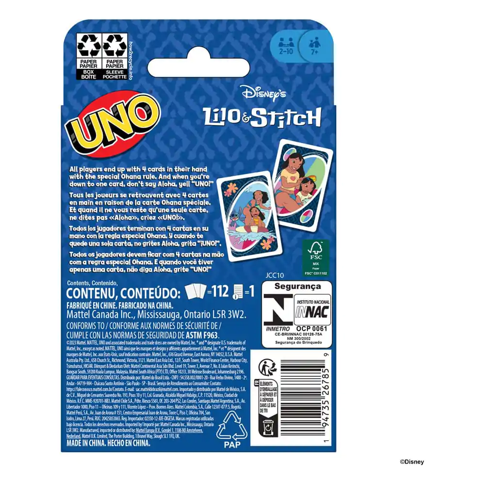 Lilo & Stitch Card Game UNO kartaška igra fotografija proizvoda