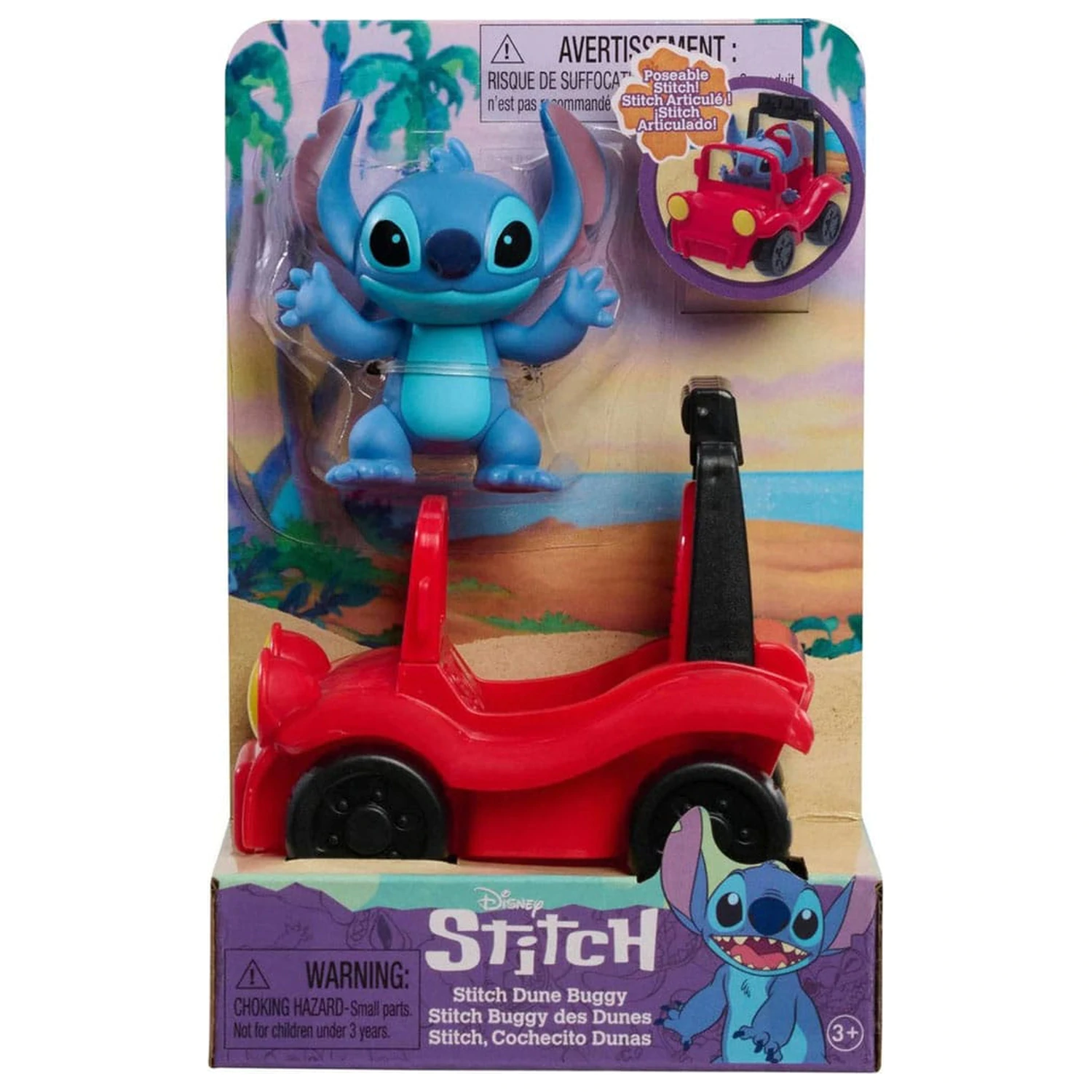 Lilo & Stitch mini figurice i set za igru Stitch & beach buggy 7,5 cm fotografija proizvoda