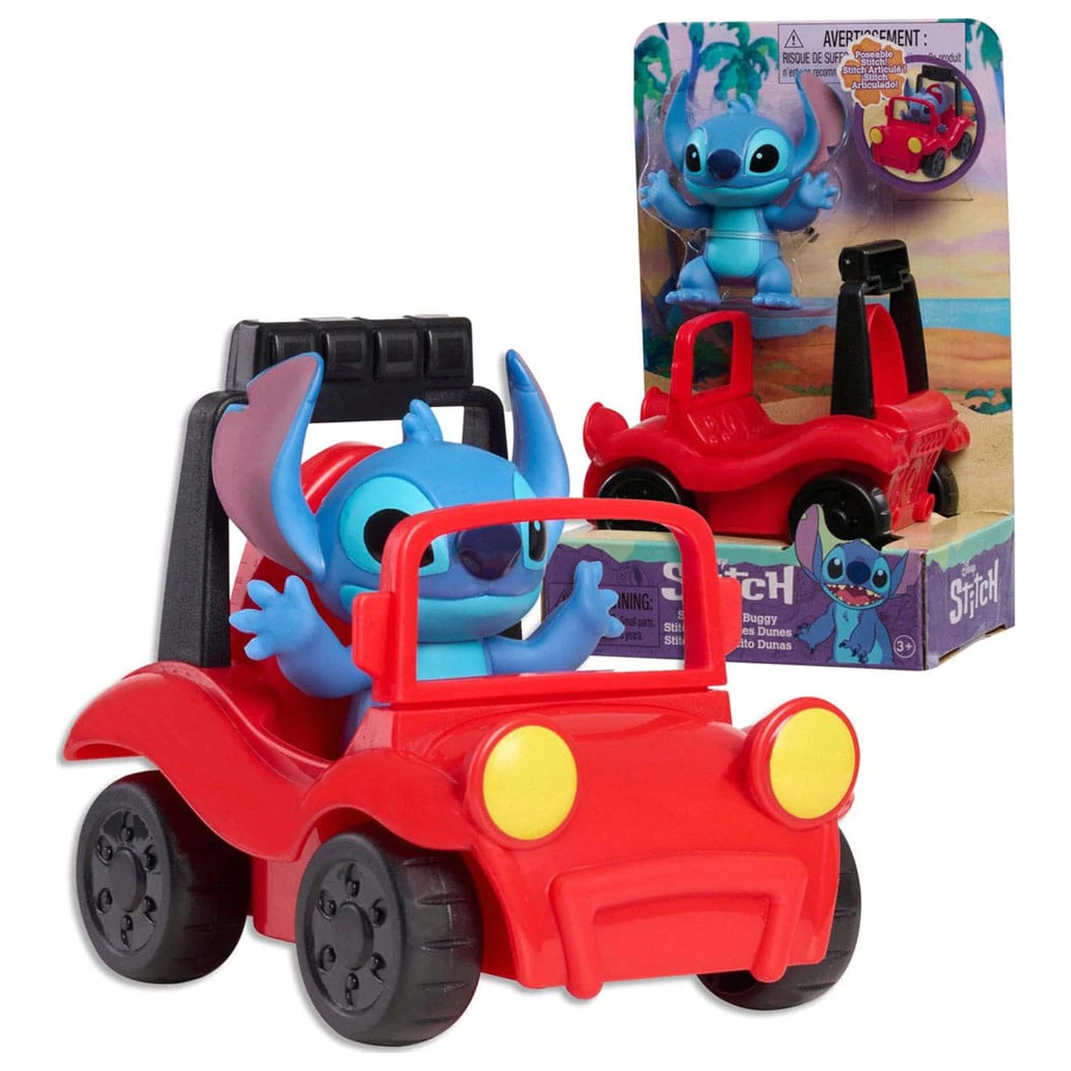 Lilo & Stitch mini figurice i set za igru Stitch & beach buggy 7,5 cm fotografija proizvoda