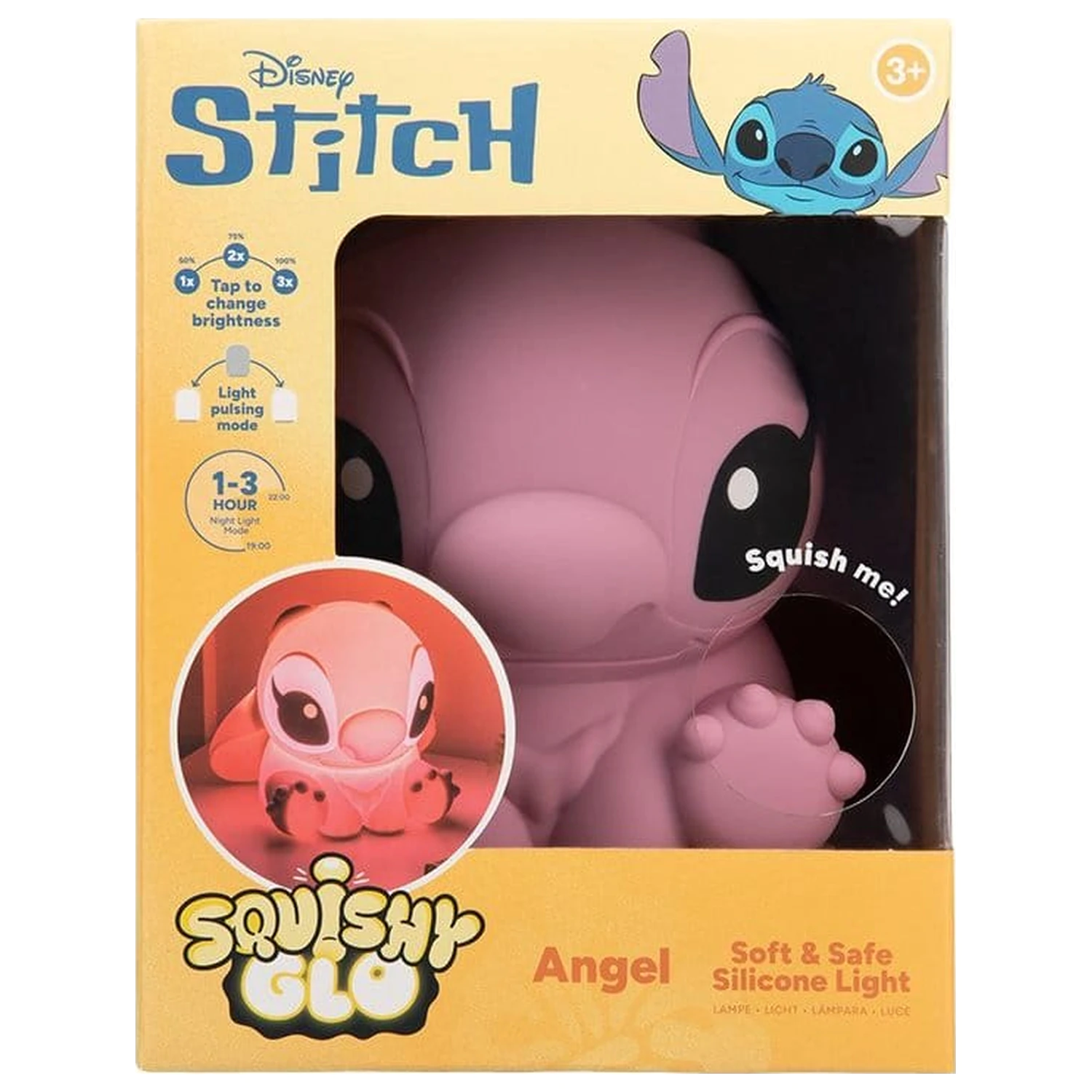 Lilo & Stitch SquishyGlo Silikonsko Svjetlo Anđeo Punjivo fotografija proizvoda