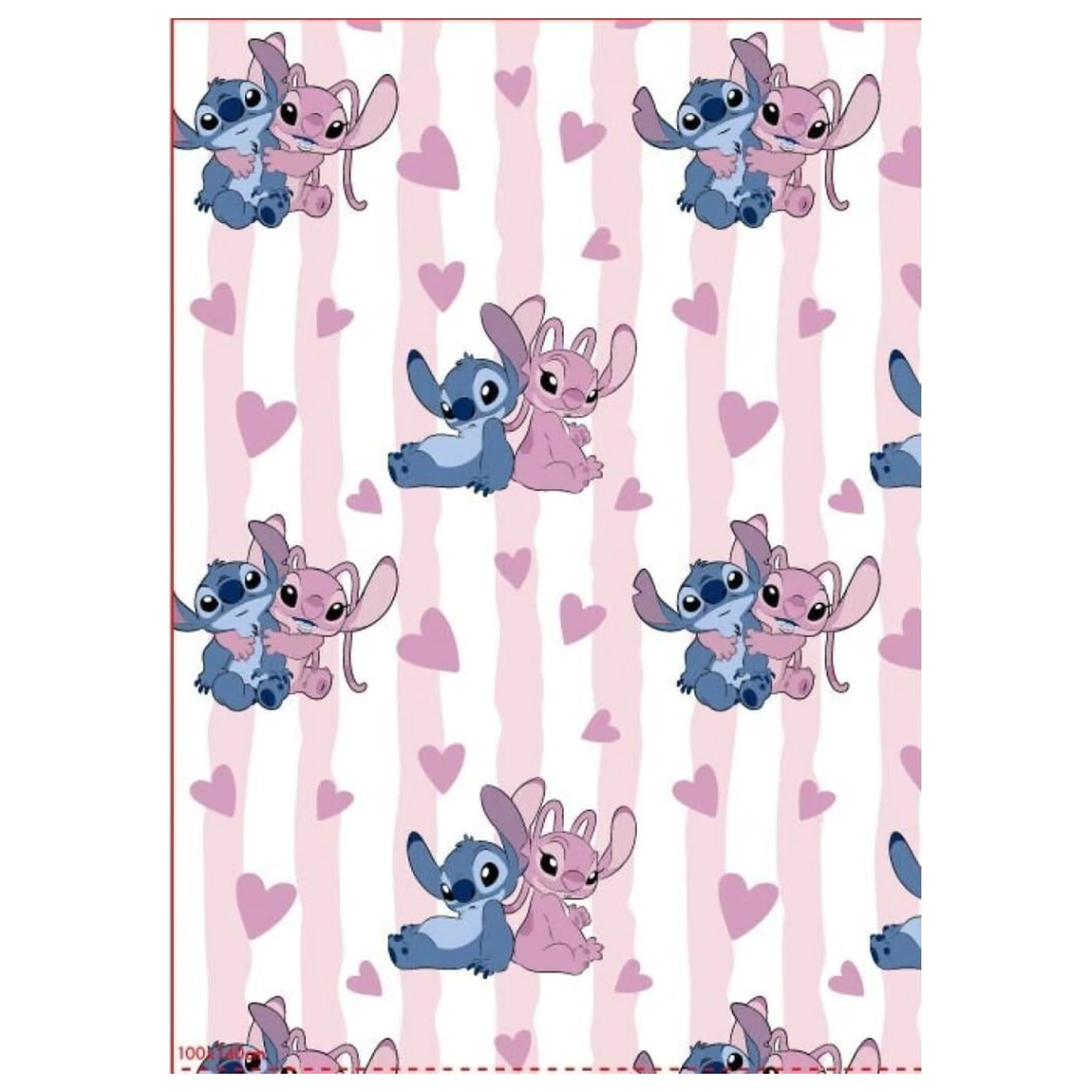 Lilo & Stitch Stitch & Angel Flanel Deka fotografija proizvoda