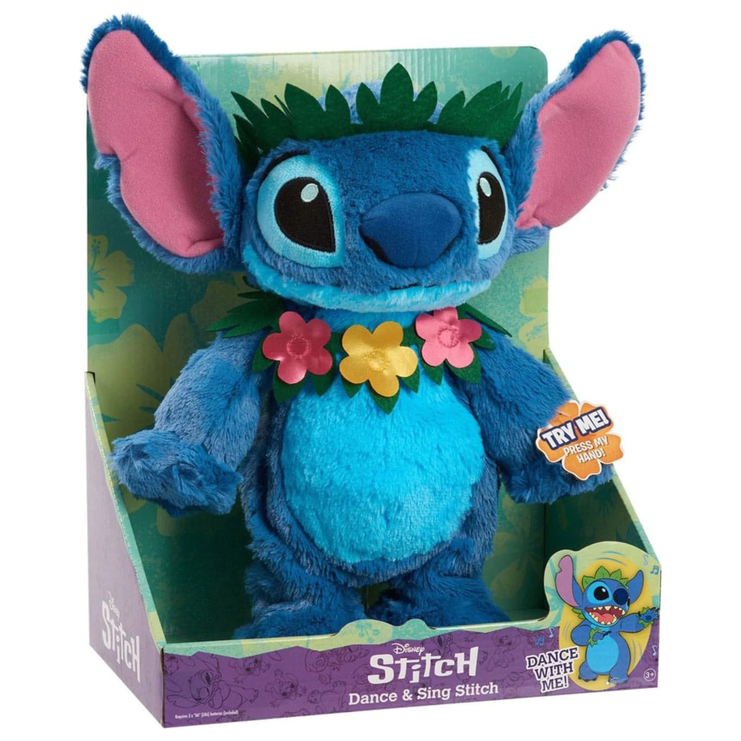 Lilo & Stitch plišana figura s funkcijom plesa i pjevanja Stitch 38 cm fotografija proizvoda