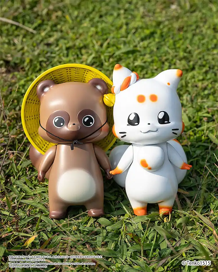 Little Fox with Two Tails Vinyl Figura Chibi Creature Ponkichi 15 cm fotografija proizvoda
