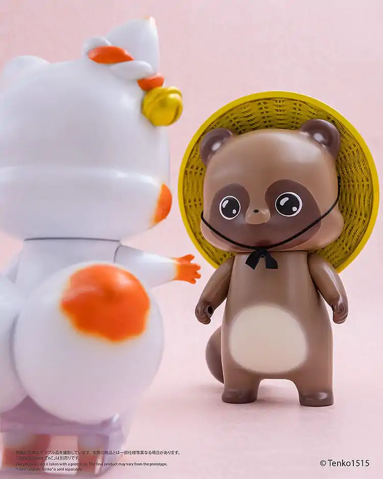 Little Fox with Two Tails Vinyl Figura Chibi Creature Ponkichi 15 cm fotografija proizvoda