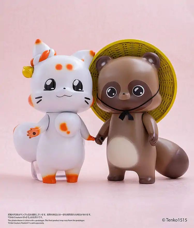Little Fox with Two Tails Vinyl Figura Chibi Creature Ponkichi 15 cm fotografija proizvoda