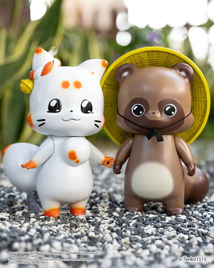 Little Fox with Two Tails Vinyl Figura Chibi Creature Ponkichi 15 cm fotografija proizvoda