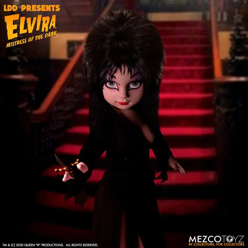 Elvira Mistress of the Dark Living Dead Dolls lutka Elvira 25 cm fotografija proizvoda