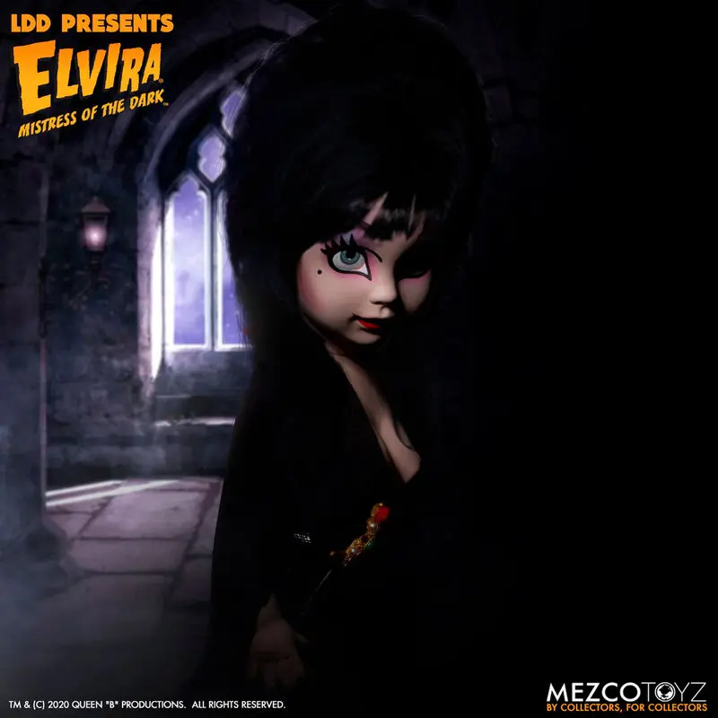 Elvira Mistress of the Dark Living Dead Dolls lutka Elvira 25 cm fotografija proizvoda